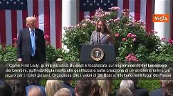 Melania Trump: Mia iniziativa Be Best per migliorare benessere bambini e giovani