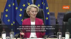 Von der Leyen a Mattarella: Risponderemo al suo "Nessun dorma"