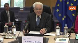 Mattarella a Bruxelles: Salvaguardare l'autorevolezza dell'Ue nel mondo