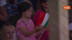 2 Giugno, Meloni arriva ai Fori Imperiali a piedi per la tradizionale parata