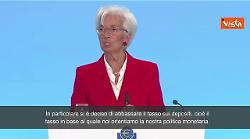 Lagarde (Bce): "Taglieremo tassi di interesse di 25 punti base"