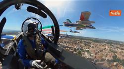 2 Giugno, il volo delle Frecce Tricolori sui Fori Imperiali dalla prospettiva del pilota