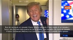 Trump: Iran non può avere un'arma nucleare, non c'è bisogno di approfondire troppo la questione
