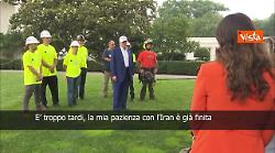Trump: La mia pazienza con l'Iran è già finita