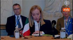 Meloni: "Rafforzare l'Africa significa rafforzare anche l'Europa"