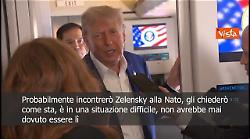 Trump: Se incontrerò Zelensky alla Nato? Probabilmente sì, gli chiederò come sta