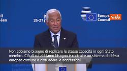 Difesa, Costa: 23 Stati membri spenderanno di più, noi lavoriamo su come spendere meglio