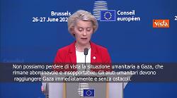 Von der Leyen: La situazione umanitaria a Gaza è abominevole e insopportabile