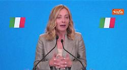 Meloni: "Stiamo lavorando a un nuovo piano e strategia industriale sul mare"