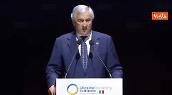 Tajani apre la Conferenza su Ricostruzione Ucraina: "Difendere Kiev è difendere la democrazia"