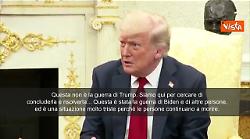 Trump: Quella in Ucraina è la guerra di Biden, non la mia. Lavoriamo affinché finisca