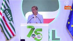 Meloni a congresso Cisl: Per Governo centrale confronto con parti sociali