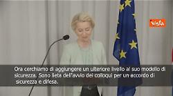Von der leyen: L'Islanda entrerà nella rete di sicurezza e difesa europea