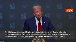 Trump: Sostengo invasione Israele a Gaza? Mi occupo di sfamare la gente, è decisione di Israele