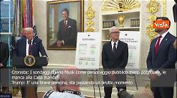 Trump: Se mi manca Musk alla Casa Bianca? E' una brava persona, ha avuto un brutto momento