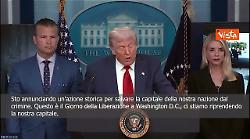 Trump: A Washington dispiegherò guardia nazionale per liberare la città dal crimine