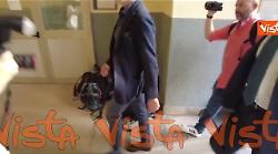 L’arrivo in tribunale a Milano dell’ex assessore Tancredi per riesame per la libertà vigilata