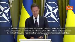 Rutte (Nato): Non permetteremo alla Russia di prendersi un centimetro di terra ucraina