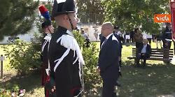 Anniversario terremoto Amatrice, deposta corona fiori a monumento vittime nel Parco Don Minozzi