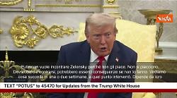 Trump: Senza un incontro tra Putin e Zelensky ci saranno delle conseguenze