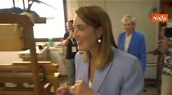 La Presidente del Parlamento europeo Roberta Metsola visita la comunità di San Patrignano