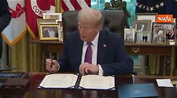 Trump firma ordine esecutivo per cambiare nome al Pentagono, ora è il Dipartimento di Guerra