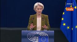 Von der Leyen: Ue impegnata in una lotta per la sua libertà, indipendenza, integrità