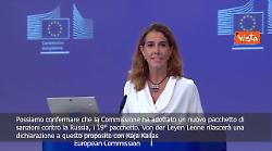 La Commissione Ue annuncia l'adozione del 19esimo pacchetto di sanzioni contro la Russia