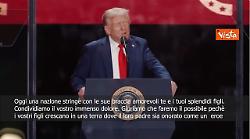 Trump ai funerali di Kirk: E' un grande eroe americano