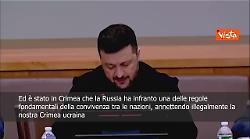 Zelensky: Occupazione russa della Crimea danno globale