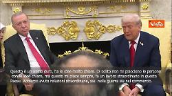 Trump: Con Erdogan rapporto straordinario sia nel commercio che nella guerra