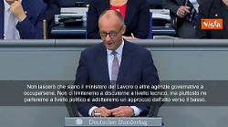 Merz: Priorità assoluta è riformare reddito cittadinanza. Vale la pena andare a lavorare
