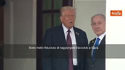Trump riceve premier israeliano Netanyahu: Fiducioso di raggiungere accordo a Gaza