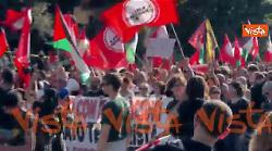 "Intifada, intifada", i cori alla manifestazione pro Gaza a Roma