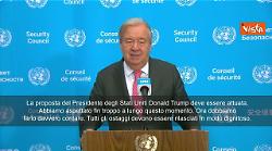Accordo Gaza, Guterres (Onu): Verso la fine di guerra devastante. Hamas e Israele lo rispettino