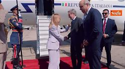 Meloni arriva in Egitto per firma accordi pace Gaza