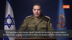 Guerra Palestina, Defrin (Idf): Ritorno ostaggi? "Israele non dimentica la sua gente"