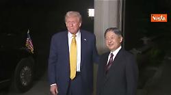 Trump ricevuto dall'Imperatore giapponese Naruhito a Palazzo Imperiale a Tokyo
