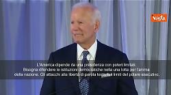 Joe Biden torna a parlare in pubblico dopo la radioterapia: Difendere l'anima della nazione