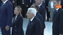 4 Novembre, Meloni canta Inno di Mameli a cerimonia all'Altare della Patria per Festa Forze Armate