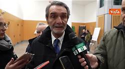 Fontana inaugura iniziative natalizie Lombardia: "Vorremmo una festa all'insegna di gioia e pace"