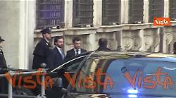 Il presidente dell'Ucraina Zelensky arriva a Palazzo Chigi per incontrare la premier Meloni