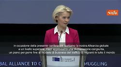 Von der Leyen all'Alleanza Globale contro traffico migranti: Aprire rotte legali