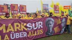 Protesta Coldiretti a Strasburgo contro il Mercosur, centinaia di agricoltori sfilano in strada