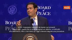 Board of peace, Rubio: Altri aderiranno, anche chi deve seguire procedure costituzionali