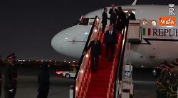 Mattarella arriva all&rsquo;Aeroporto Internazionale di Dubai