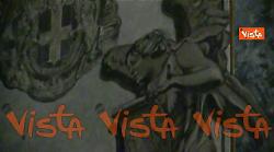 L'affresco con il viso della premier Giorgia Meloni nella Basilica di San Lorenzo in Lucina a Roma