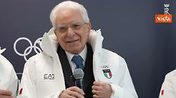 'Sono leggermente fuori et&agrave; per le olimpiadi', Mattarella scherza con gli atleti