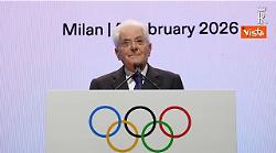 Milano Cortina, Mattarella: "Valori di dialogo e tolleranza diventino programma per Governi"