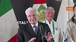 Milano Cortina, Mattarella: Tre ori con me qui? "Merito &egrave; degli atleti, io fortunato ad essere qui"
